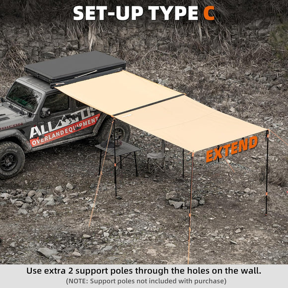 Awning Wall (Front) - 6.6ft x 9.5ft