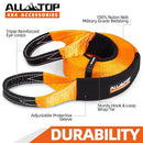 100% Nylon Recovery Tow Strap - 3in x 30ft - 35,000 Lbs-4