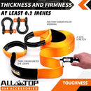Recovery Strap Kit w/ Shackles: Strap 4in x 20ft - 46,500 Lbs-5