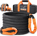 Kinetic Recovery Rope - 1in x 20ft - 48,000 Lbs - Black w/ Shackles-1