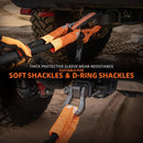 Kinetic Recovery Rope - 1in x 20ft - 48,000 Lbs - Black w/ Shackles-4