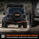 Kinetic Recovery Rope (Reflective) - 1in x 30ft - 48,000 Lbs - Orange-4