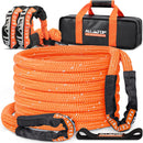 Kinetic Recovery Rope (Reflective) - 1in x 30ft - 48,000 Lbs - Orange  w/ Shackles-1