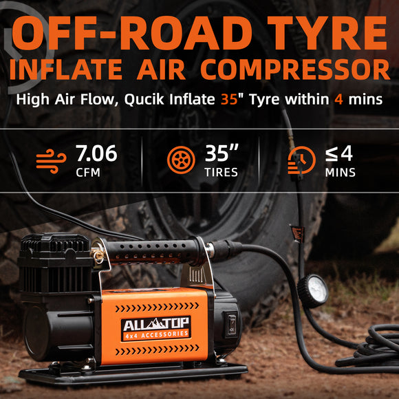 Air Compressor Kit - 150PSI - 7.06ft³/Min - 12V DC