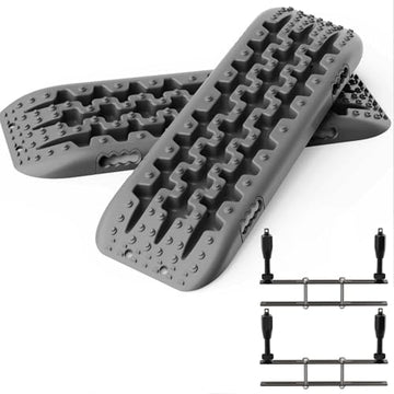 2PCS Recovery Traction Boards & Mounting Kit, 3rd Gen (Grey)