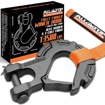 Forged Steel Winch Hook - 13,500 Lbs