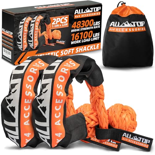 Synthetic Soft Shackles 1/2in x 22in - 48,300 Lbs - 2 PCS