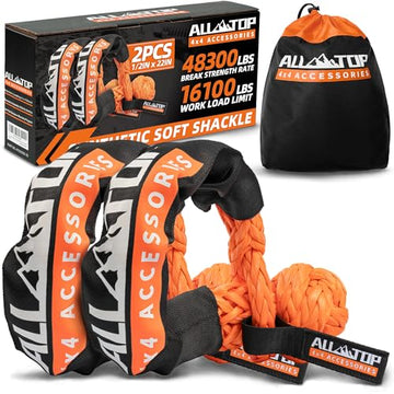 Synthetic Soft Shackles 1/2in x 22in - 48,300 Lbs - 2 PCS