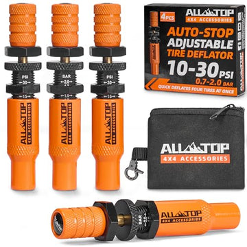 Adjustable Auto-Stop Air-Down Deflator, 10-30 PSI, 4PCS (2nd Gen)