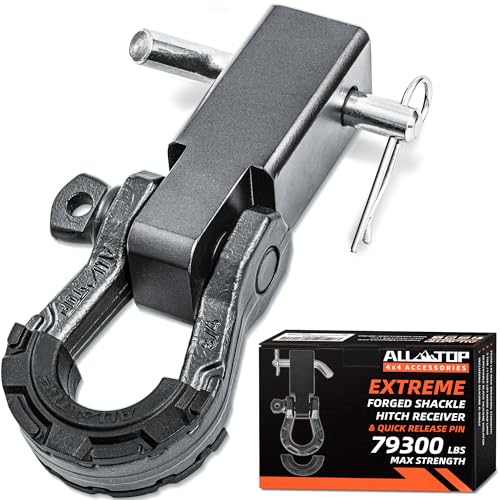 Extreme Forged Shackle Hitch Receiver w/Quick Release Pin - 79300Lbs MBS 11000Lbs WLL