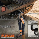 Extreme Forged Shackle Hitch Receiver w/Trailer Lock - 79300Lbs MBS 11000Lbs WLL-2