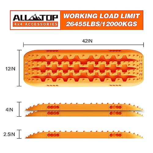 2PCS Recovery Traction Boards 3rd Gen (Orange)