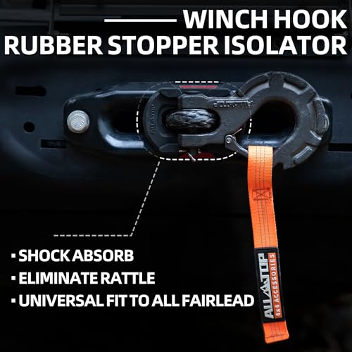 Synthetic Winch Cable w/ Forged Winch Hook - 9/16in x 76ft - 35000LBS