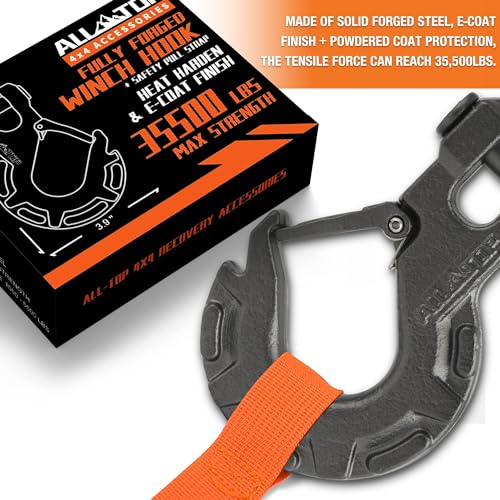 Forged Steel Winch Hook - 35,500 Lbs