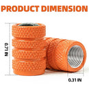 ALL-TOP Tire Valve Stem Cap Kit(5 Valve caps / Orange)-2
