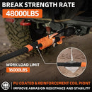 Kinetic Recovery Rope - 1in x 30ft - 48,000 Lbs - Black w/ Shackles-2