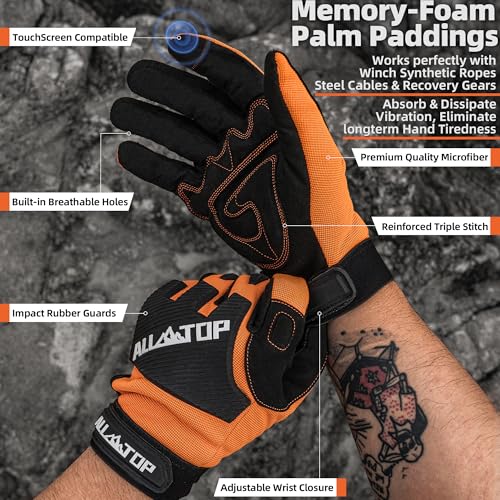 ALL-TOP 4x4 Work Gloves Orange