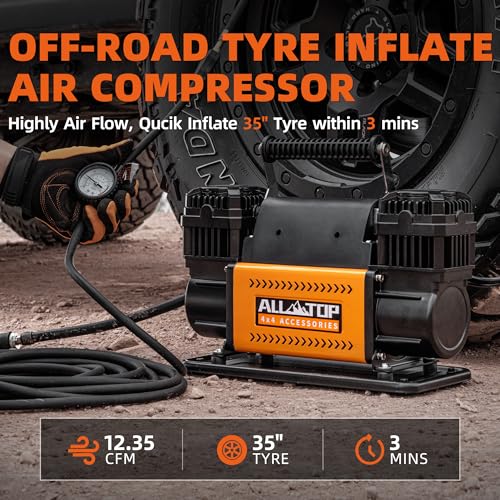 Air Compressor Kit Dual Cylinder - 12.35 ft³/Min - 12V DC