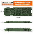 2Pcs Recovery Board with build-in Jack Base & Mounting Kit (Army Green)-2