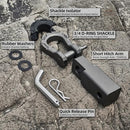 Extreme Forged Shackle Hitch Receiver w/Quick Release Pin - 79300Lbs MBS 11000Lbs WLL-3