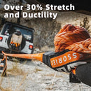 Kinetic Recovery Rope - 1in x 30ft - 48,000 Lbs - Orange w/ Shackles-3