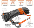 Synthetic Winch Cable w/ Forged Winch Hook - 1/4in x 50ft - 9,500 Lbs-3