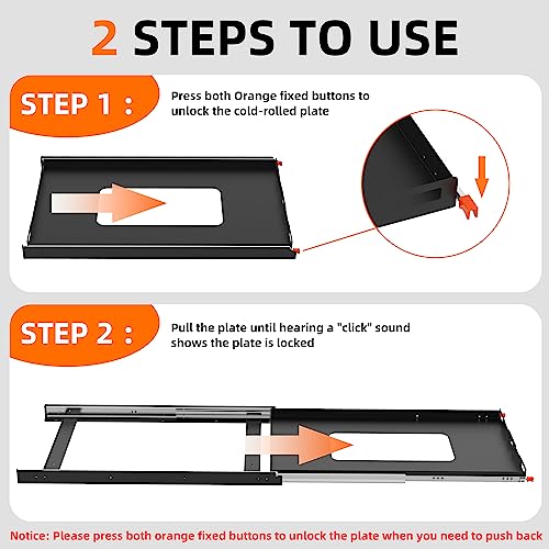 Fridge Slide 40 inch - Black
