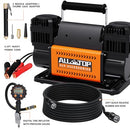 Air Compressor Kit Dual Cylinder - w/ Digital Pressure Gauge 12.35 ft³/Min - 12V DC-3
