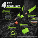 Tree Saver, Winch Extension Strap - 3in x 8ft - 32,000 Lbs（Green）-3