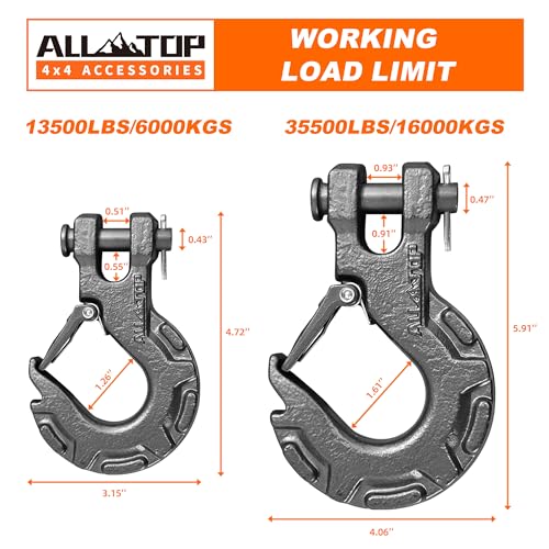 Forged Steel Winch Hook - 35,500 Lbs