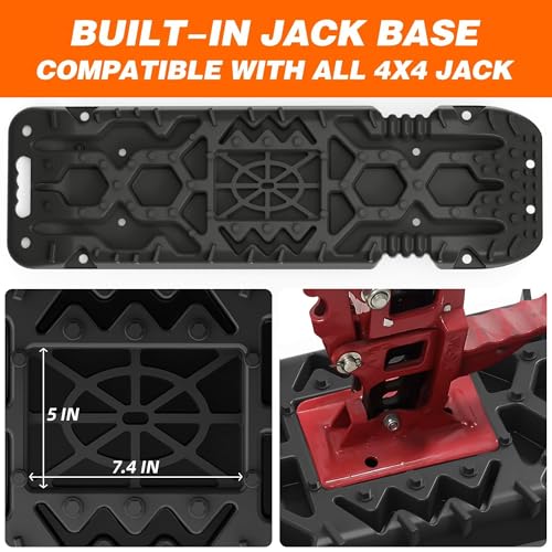 2Pcs Recovery Board with build-in Jack Base & Mounting Kit (Black)