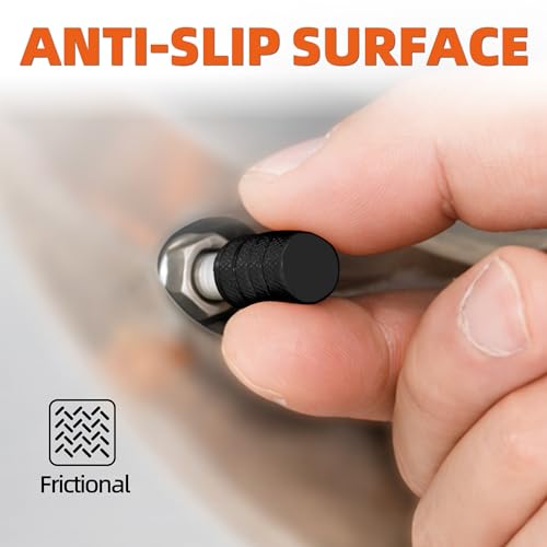 ALL-TOP Tire Valve Stem Cap Kit(5 Valve caps / Black)