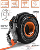 Synthetic Winch Cable w/ Forged Winch Hook - 1/2in x 92ft - 31500LBS-3