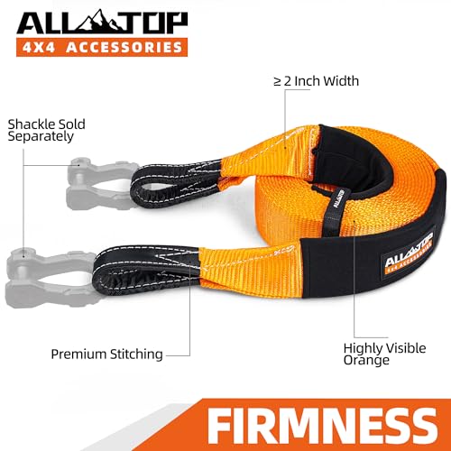 100% Nylon Recovery Tow Strap - 3in x 20ft - 35,000 Lbs