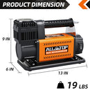 Air Compressor Kit w/ Digital Pressure Gauge- 150PSI - 7.06ft³/Min - 12V DC-3