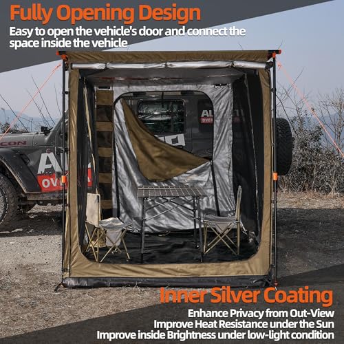 Awning Room with Floor 8.2' x 10' - Silver Coating