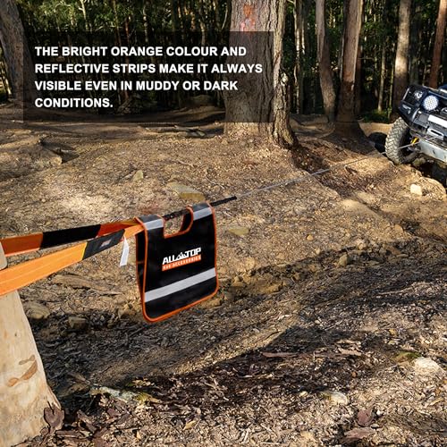 Safety Winch Cable Damper - Reflective - Black
