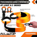 Recovery Strap Kit w/ Hitch Receiver & Shackles: Strap 3in x 30ft - 35,000 Lbs-4