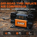 Air Compressor Kit Dual Cylinder w/LCD Control Panel -150PSI - 12.35 ft³/Min - 12V DC-4