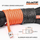 Synthetic Winch Rope Cable - 1/4" x50ft - 9500LBS-4
