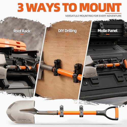 ALL-TOP Shovel Holder Mount for Truck (Pair)