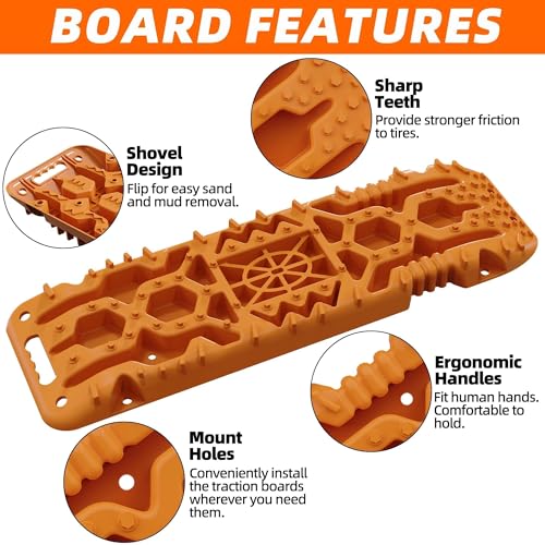 2Pcs Recovery Board with build-in Jack Base & Mounting Kit (4th Gen, Orange)
