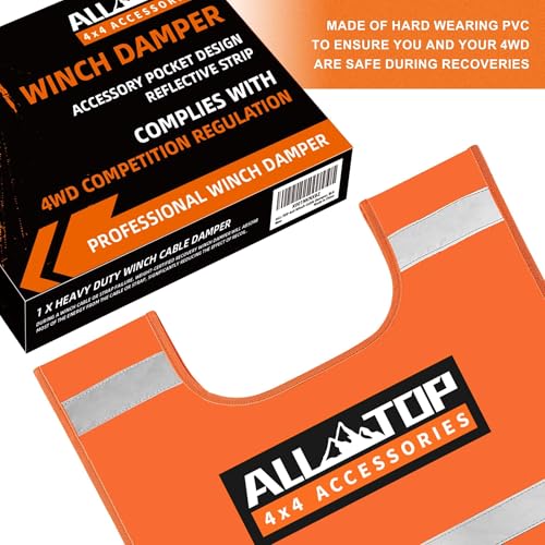 Safety Winch Cable Damper - Reflective - Orange