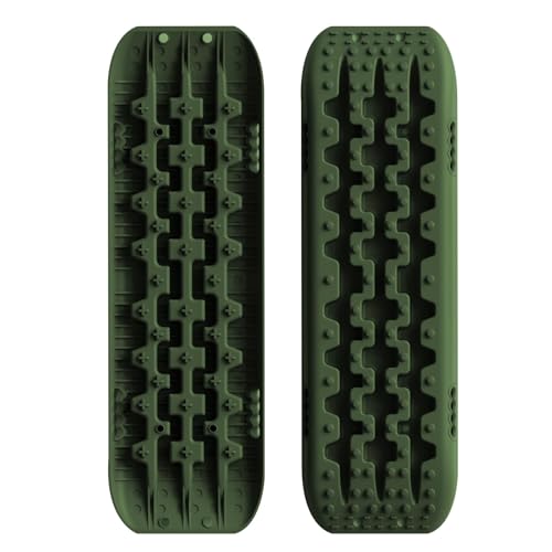 2PCS Recovery Traction Boards & Mounting Kit, 3rd Gen (Army Green)