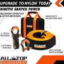 Recovery Strap Kit w/ Hitch Receiver & Shackles: Strap 3in x 30ft - 35,000 Lbs-5
