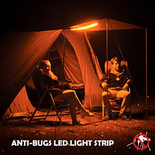 Waterproof Flexible Camping Light Strip, 1300 Lumen - Dimmable Amber