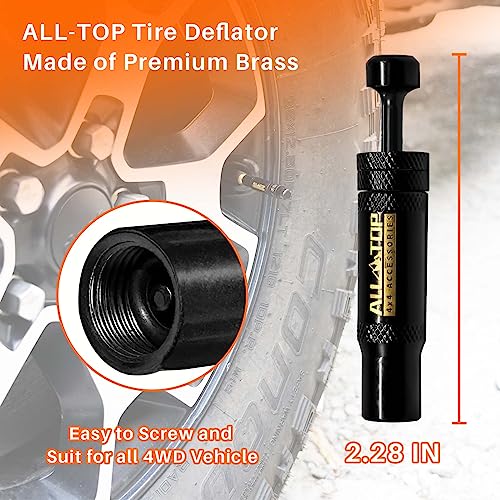 Adjustable Auto-Stop Air-Down Deflator, 10-30 PSI, 4PCS
