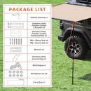 Rooftop Vehicle Awning - 4.6ft x 8.2ft-5