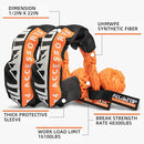 Kinetic Recovery Rope - 1in x 30ft - 48,000 Lbs - Black w/ Shackles-5