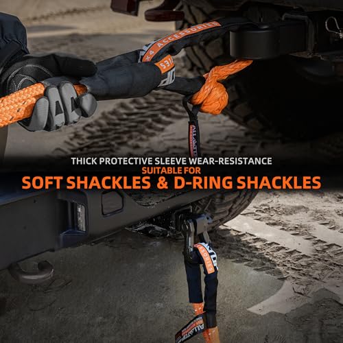 Kinetic Recovery Rope (Reflective) - 1in x 30ft - 48,000 Lbs - Orange